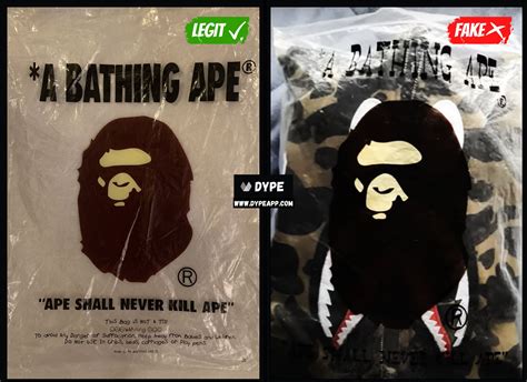 fake bape plastic bag